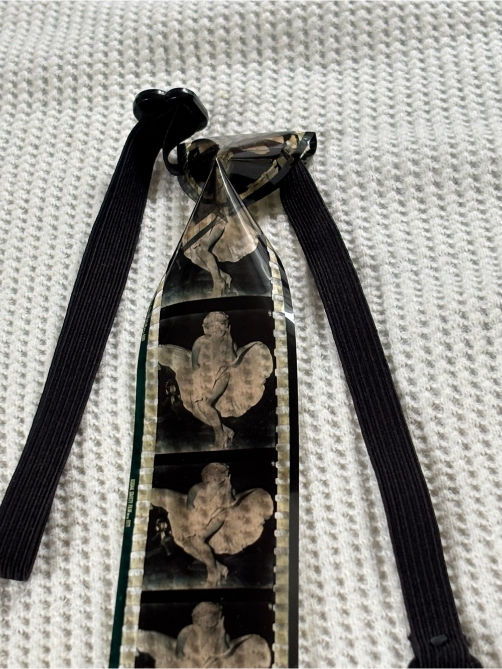 Marilyn Monroe 3mm Film TIE Vtg 90s See Through Lights Camera Action Necktie HTF